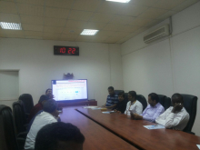 The second session in the &quot;Use of the Saudi Digital Library and the rules of electronic information College of Arts and Science in Wadi